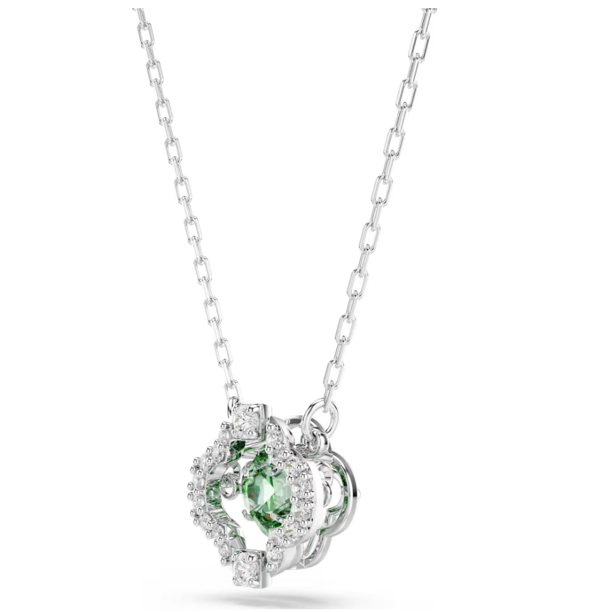 Swarovski 5757785 Pendente Una Angelic Taglio misto Verde Placcato rodio SW004320