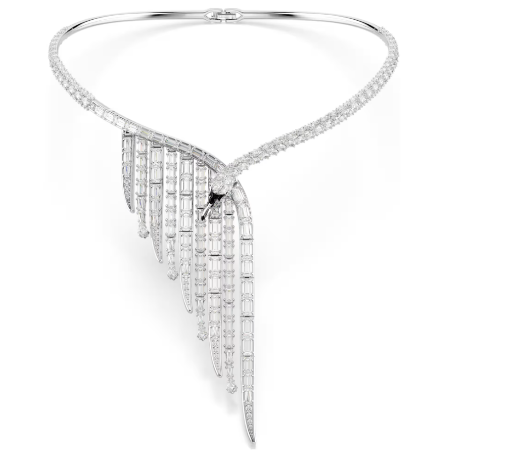 Swarovski 5757502 Collana Vienna Taglio misto Cigno Bianca Placcato rodio SW004541