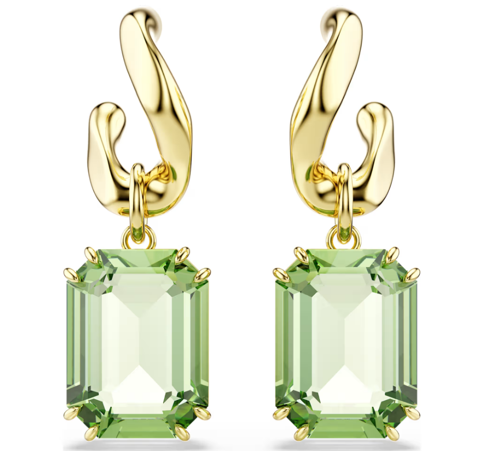 Swarovski 5756151 Orecchini pendenti Millenia Taglio ottagonale, Verdi SW004540
