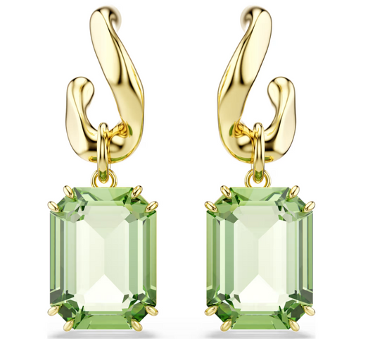 Swarovski 5756151 Orecchini pendenti Millenia Taglio ottagonale, Verdi SW004540
