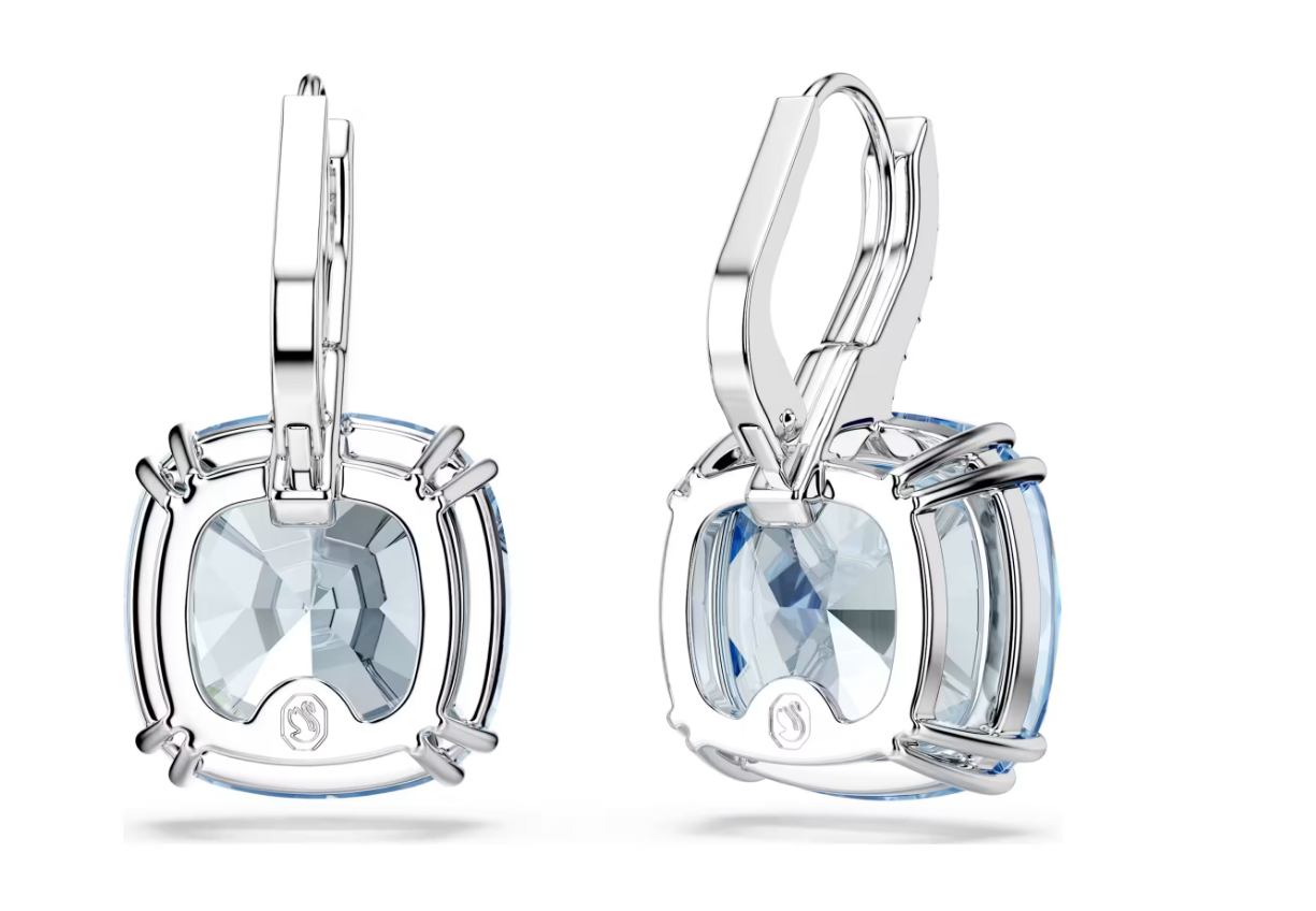 Swarovski 5756150 Orecchini pendenti Millenia Taglio Cushion, Blu SW004539