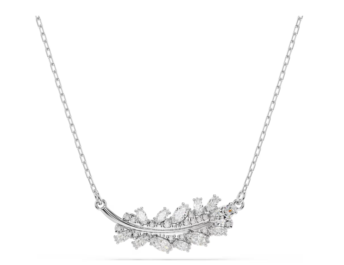 Swarovski 5756111 Pendente Vienna Taglio misto Piuma Bianco SW004538