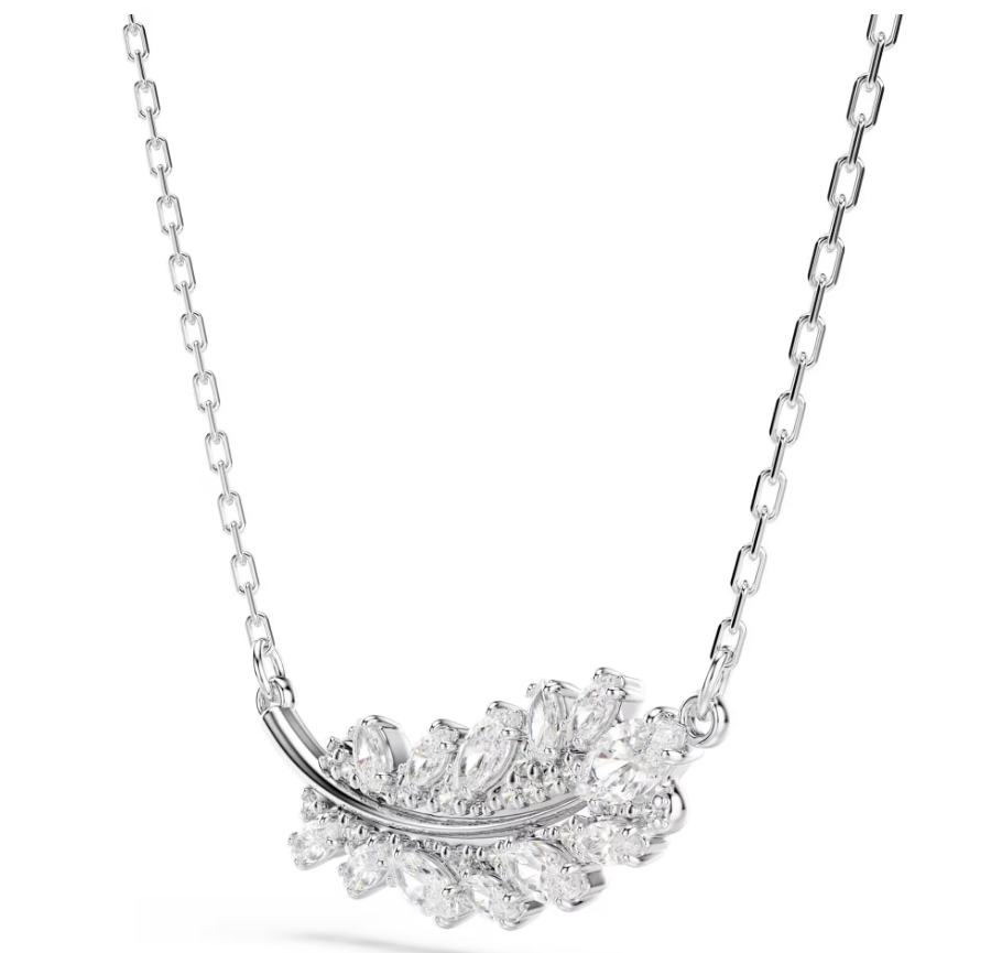 Swarovski 5756111 Pendente Vienna Taglio misto Piuma Bianco SW004538