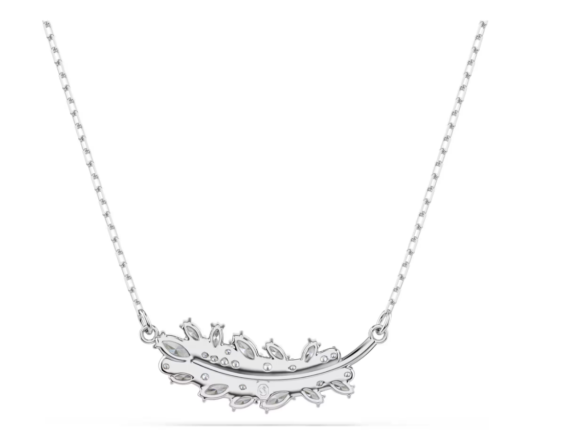 Swarovski 5756111 Pendente Vienna Taglio misto Piuma Bianco SW004538