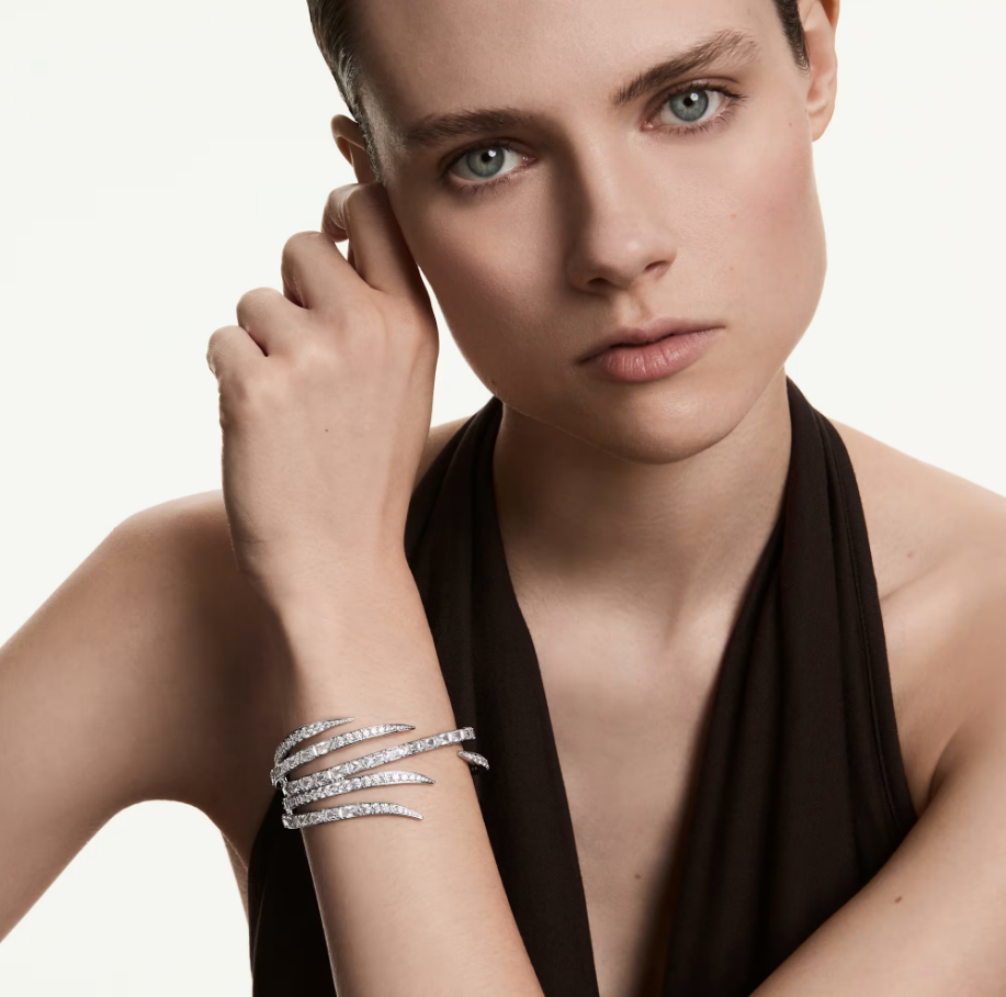 Swarovski 5756049 Bracciale rigido Vienna Taglio misto Bianco taglia M SW004537
