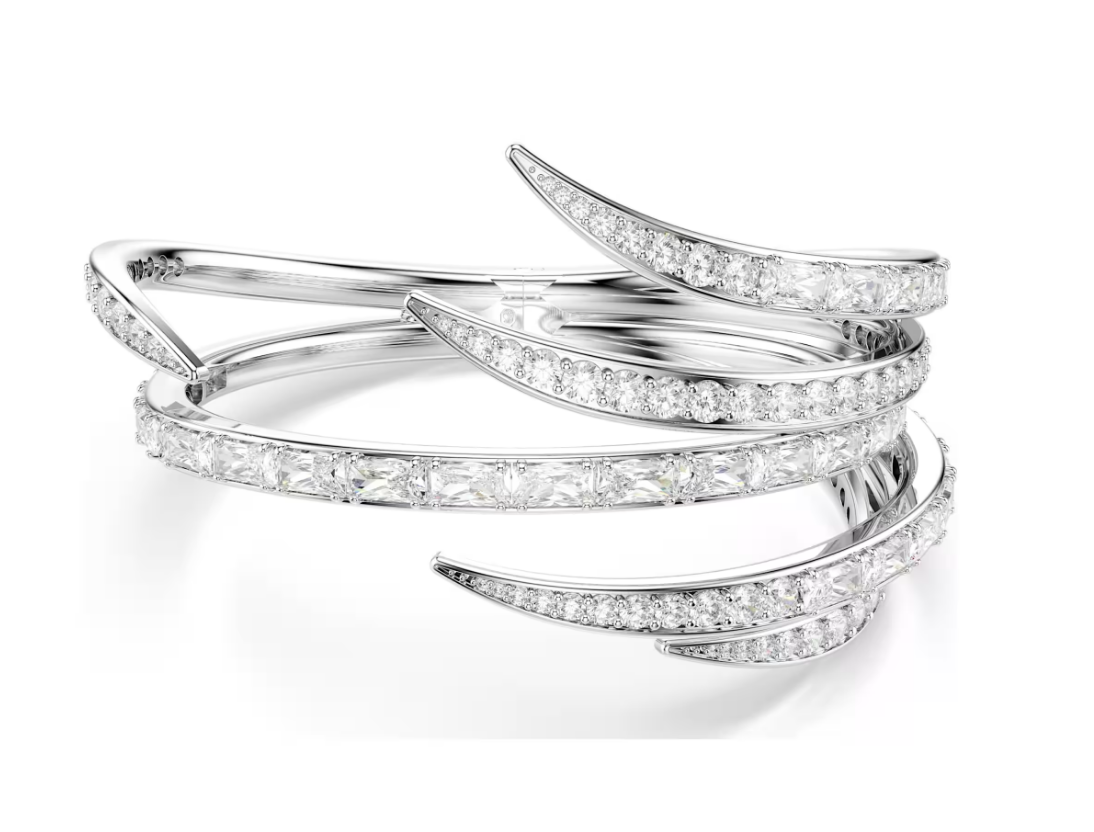 Swarovski 5756049 Bracciale rigido Vienna Taglio misto Bianco taglia M SW004537