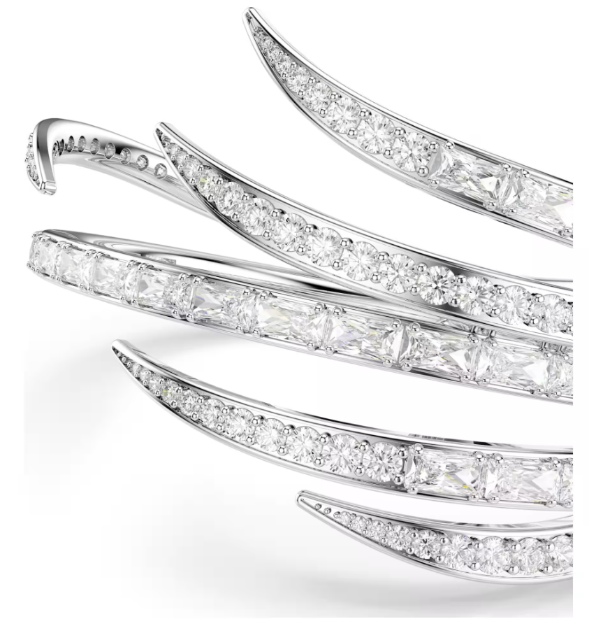 Swarovski 5756049 Bracciale rigido Vienna Taglio misto Bianco taglia M SW004537
