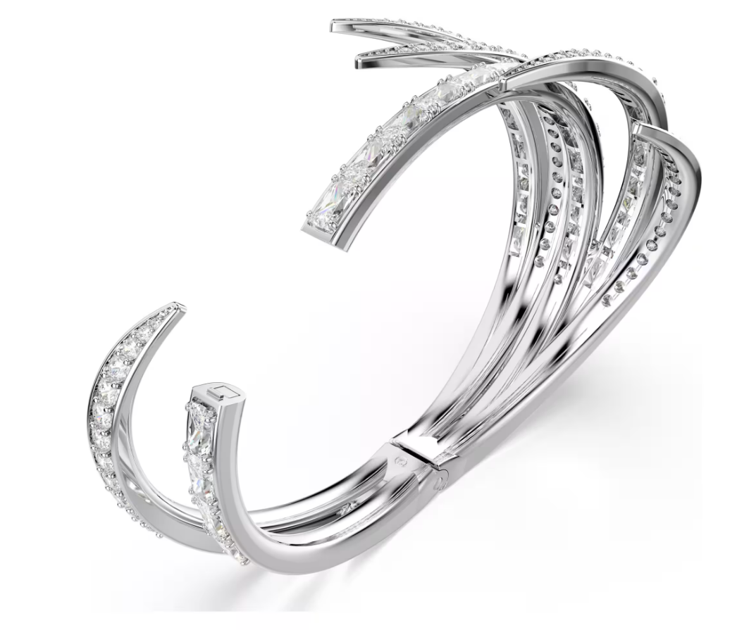 Swarovski 5756049 Bracciale rigido Vienna Taglio misto Bianco taglia M SW004537