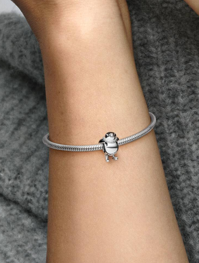 Pandora Charm Pinguino che scia
