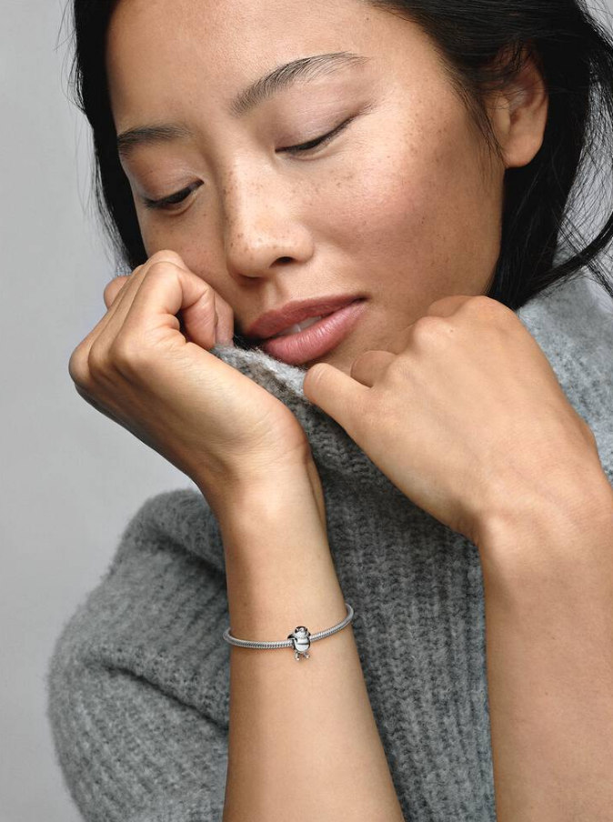 Pandora Charm Pinguino che scia