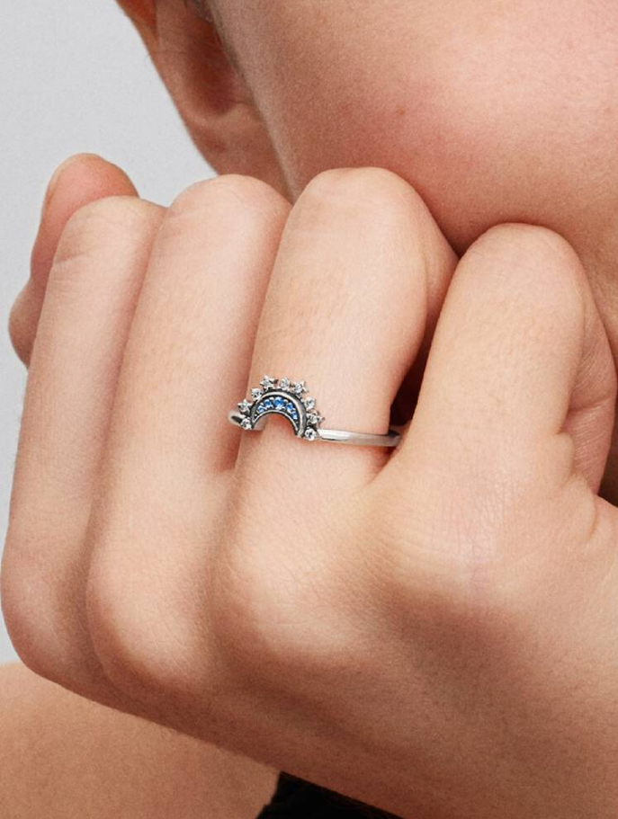 Pandora Anello Luna Pietre Blu