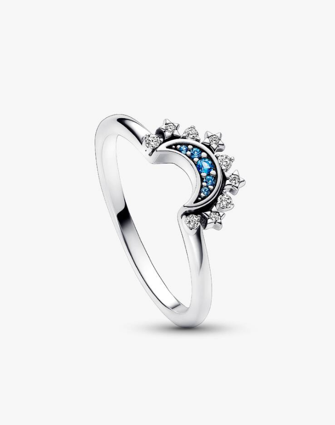 Pandora Anello Luna Pietre Blu
