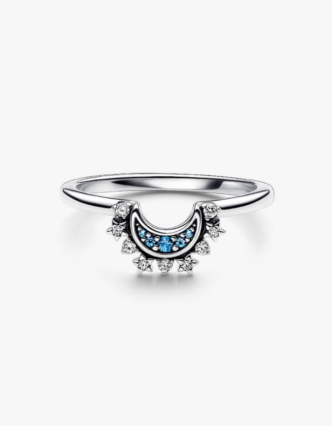 Pandora Anello Luna Pietre Blu