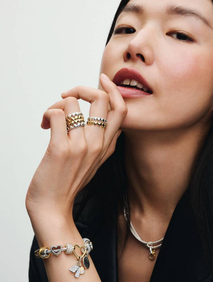 Pandora Anello Fascia a Cuori Be Love