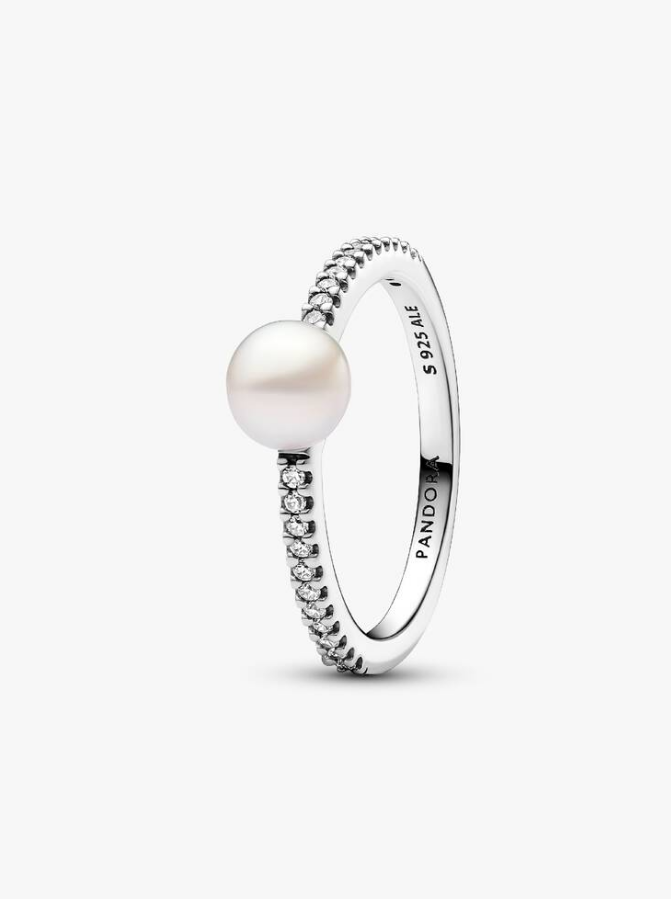 Pandora Perla Coltivata d’Acqua Dolce Trattata e Pavè