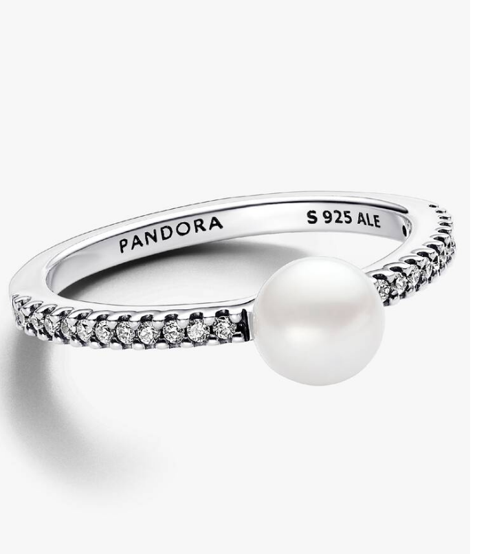 Pandora Perla Coltivata d’Acqua Dolce Trattata e Pavè