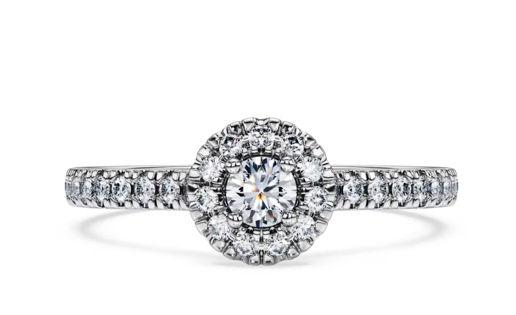 Swarovski Anello solitario halo Eternity