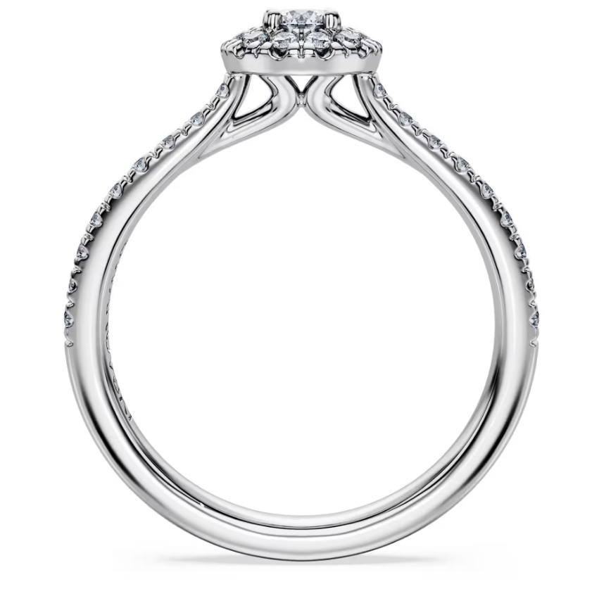 Swarovski Anello solitario halo Eternity