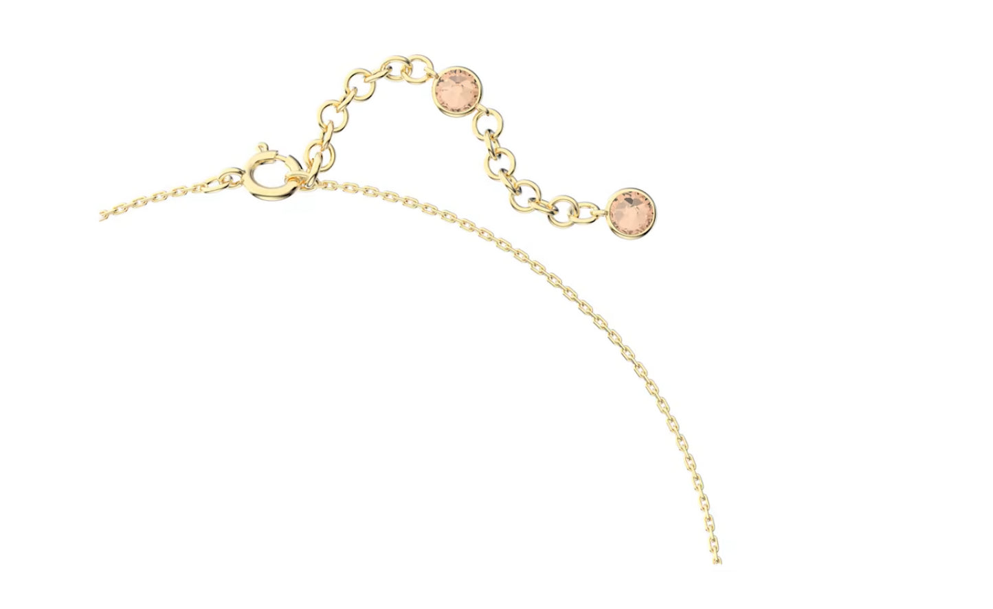 Swarovski 5619786 Collana Orbita Taglio Drop Piccola Multicolore Placcato Oro