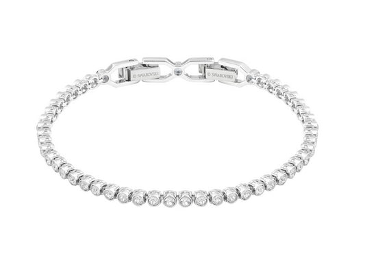 Swarovski 1808960 Emily Bracelet Round Cut White Rhodium Plated