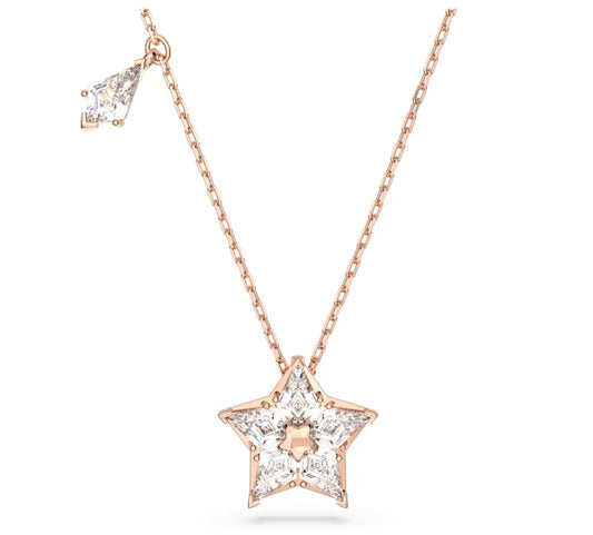 Swarovski 5645463 Pendente Stella Taglio Kite Stella Bianco Placcato Oro Rosa