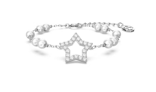 Swarovski 5645385 Pave Star Bracelet White Rhodium Plated