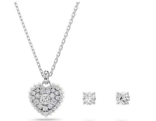 Swarovski 5684383 Hyperbola White Heart Set Rhodium plated