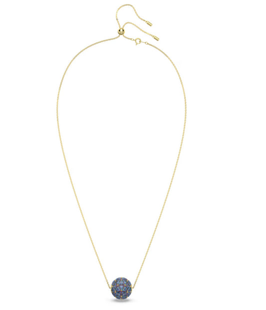 Swarovski 5629228 Pendente Curiosa Taglio triangolo Blu Placcato color oro