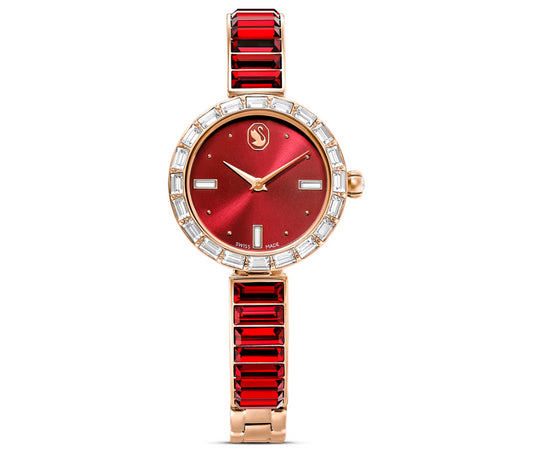 Swarovski 5690811 Orologio Matrix Bangle Rosso