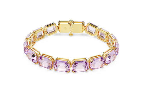 Swarovski 5720487 Bracciale Tennis Millenia Taglio ottagonale Viola