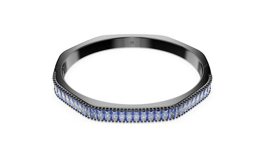 Swarovski 5721177 Bracciale rigido Matrix Forma ottagonale, Blu taglia L