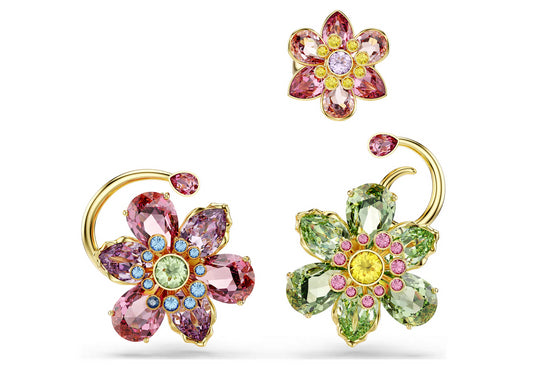 Swarovski 5709026 Orecchino ear cuff Idyllia Mix di tagli Fiore Multicolore