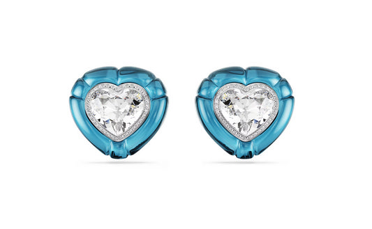 Swarovski 5714385 Orecchini a clip Dulcis Cuore Blu