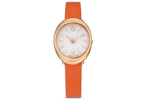 SWAROVSKI 5717543 Orologio Imber Cinturino in pelle Arancione oro rosa