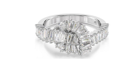 SWAROVSKI 5727112 Anello Matrix Nodo Bianco Taglia 58