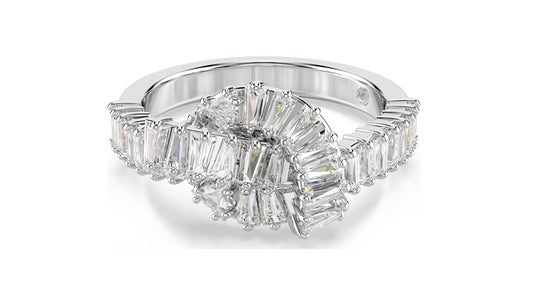 SWAROVSKI 5727116 Anello Matrix Nodo Bianco Taglia 60
