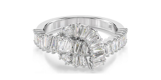 SWAROVSKI 5727119 Anello Matrix Nodo Bianco Taglia 52
