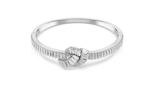 SWAROVSKI 5727121 Bracciale rigido Matrix Nodo Bianco taglia L