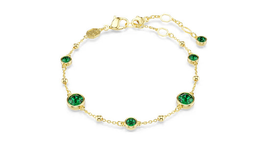SWAROVSKI 5730676 Braccialetto Imber Taglio Round Verde