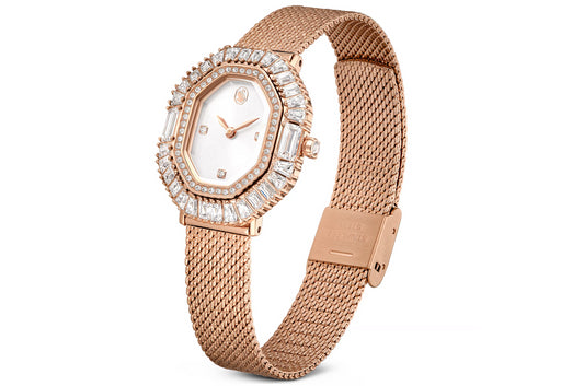SWAROVSKI 5732497 Orologio Matrix Octagon Bracciale di metallo Tono oro rosa