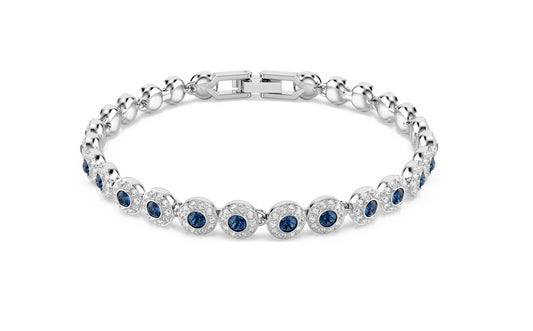 SWAROVSKI 5733401 Bracciale Tennis Una Angelic Taglio Round Blu