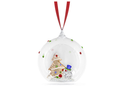Swarovski 5701509 Holiday Cheers Decorazione Pallina Albero e Pupazzo di Neve