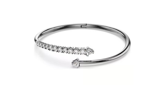 Swarovski 5723170 Bracciale rigido Sublima Bianco Placcato rutenio taglia S