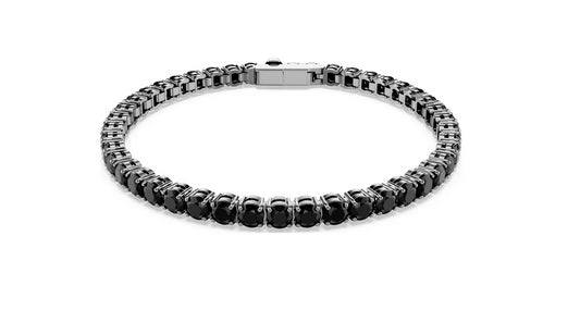 Swarovski 5696032 Bracciale Tennis Matrix Taglio Round Nero taglia S
