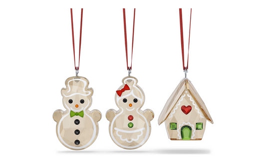 Swarovski 5701511 Holiday Cheers Set Decorazioni Pan di Zenzero