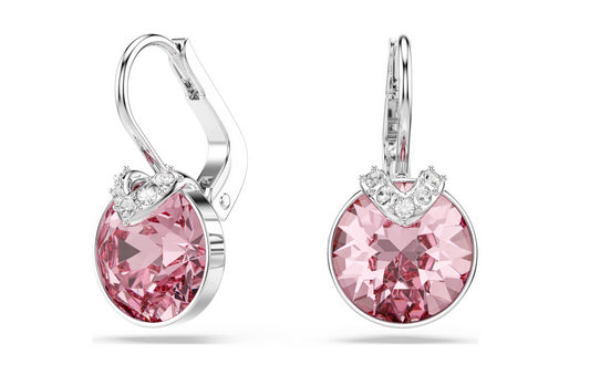 Swarovski 5734235 Orecchini pendenti Bella V Taglio Round Rosa