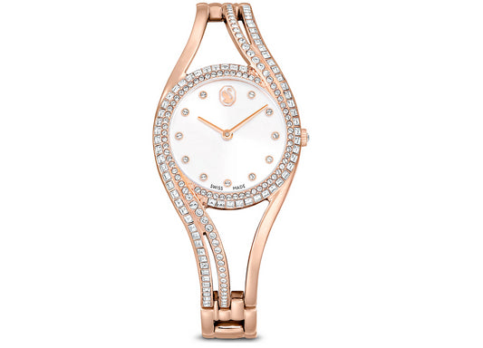 Swarovski 5715465 Orologio bangle Hyperbola Fabbricato in Svizzera Tono oro rosa