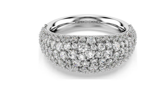 Swarovski 5737595 Anello Sublima Bianco Placcato rodio Taglia 50