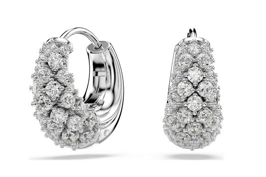 Swarovski 5732282 Orecchini Sublima Bianchi Placcato rodio
