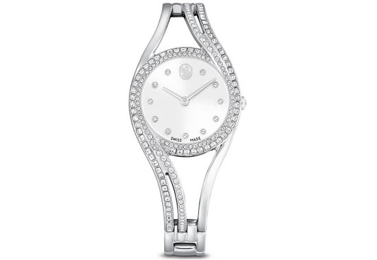 Swarovski 5689432 Orologio bangle Hyperbola Fabbricato in Svizzera argento